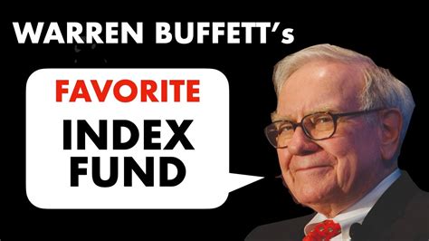 warren buffett recommended etf funds.